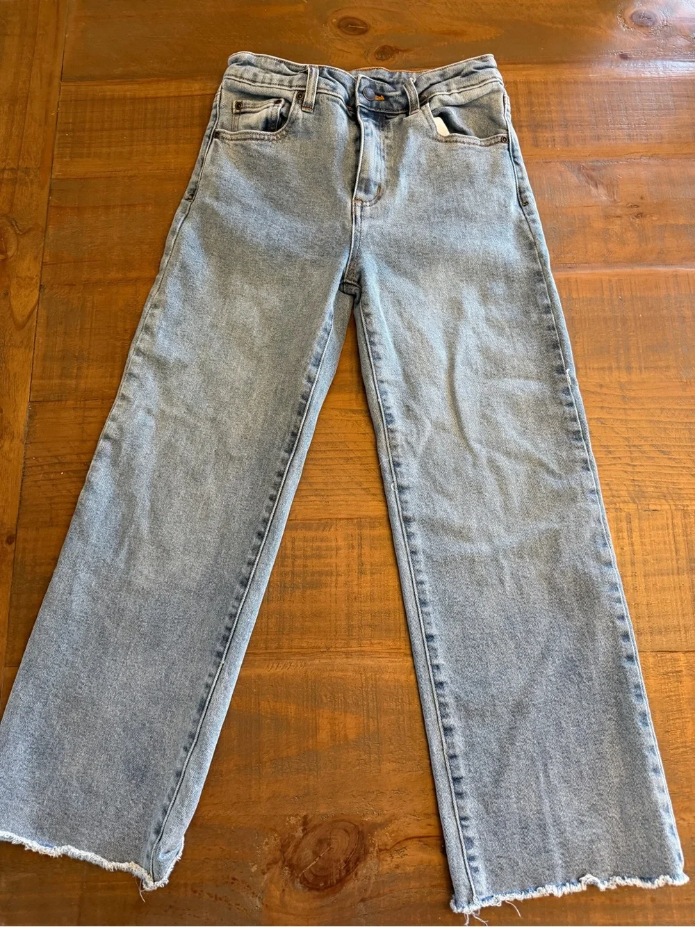 Tractr Light Blue Straight-Leg Kids Jeans